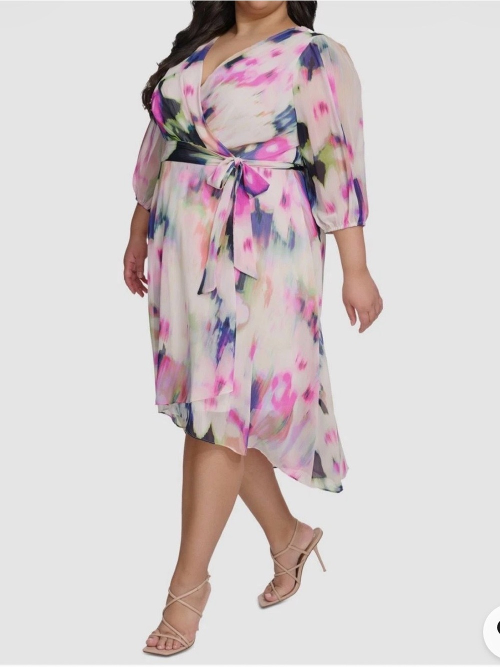 DKNY White and Pink Dress - Picture 9 of 15